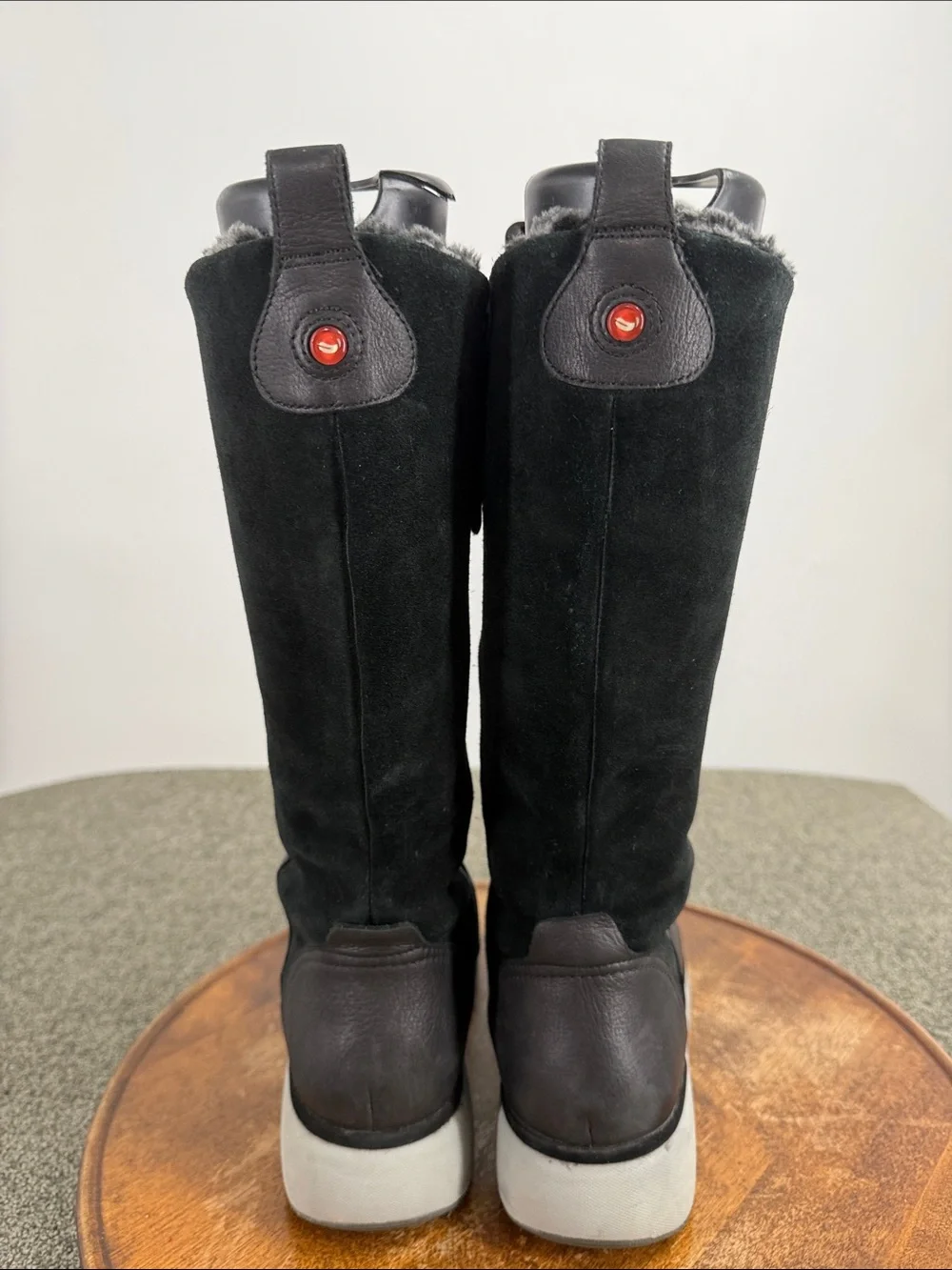 Clarks Unstructured Boots Wm 9.5M Un Vista Hi2 Snow Winter Black Leather Comfort